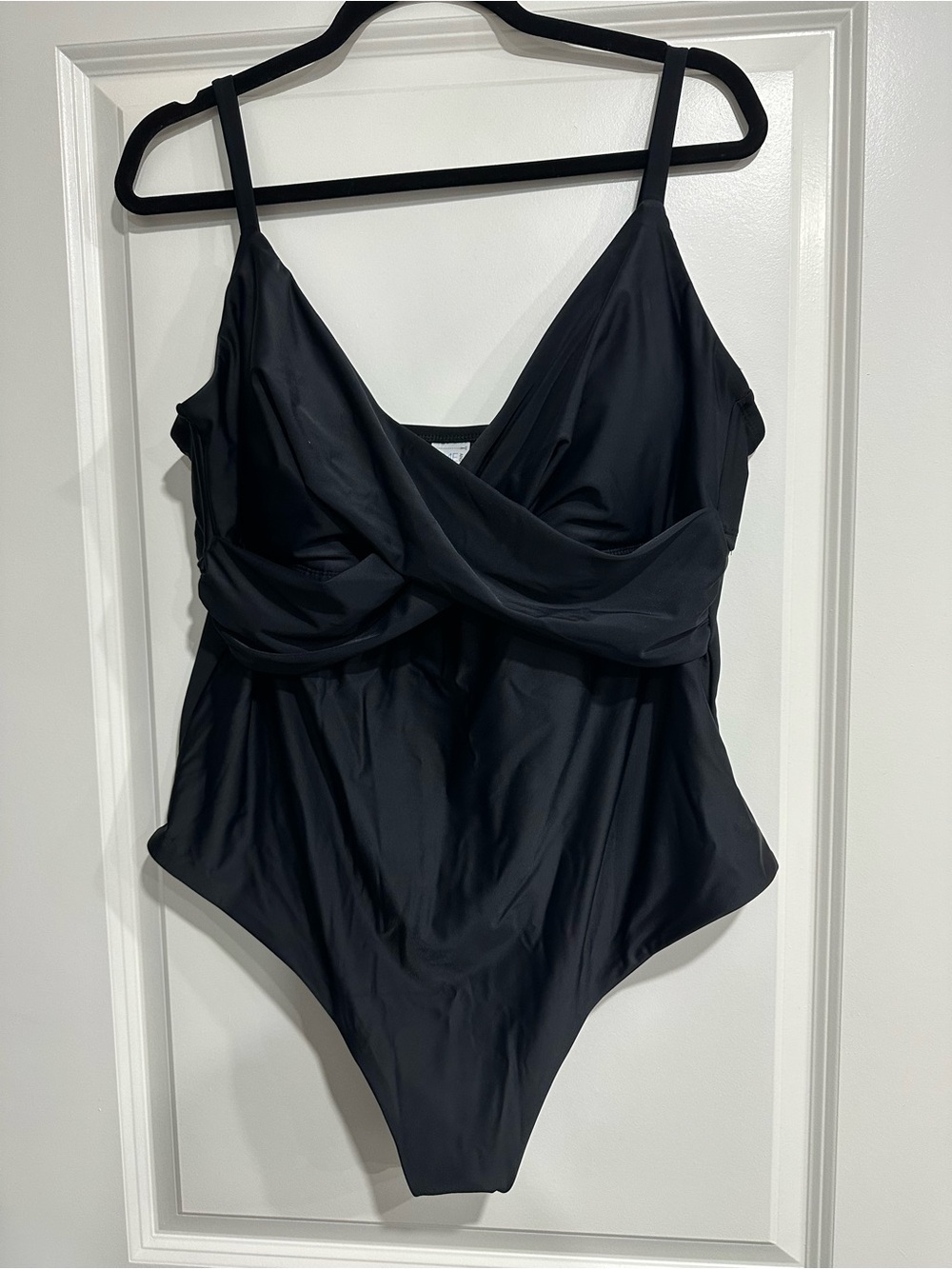 Time and Tru Black One-Piece Plus Size Swimsuit
